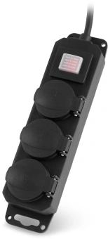 Сетевой фильтр Buro 300MDP-3-B 3м (3 розетки) черный (коробка) - купить недорого с доставкой в интернет-магазине