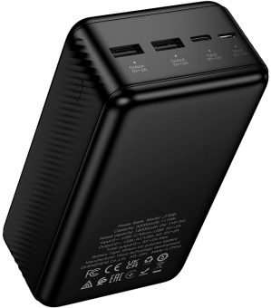 Мобильный аккумулятор Hoco J165B Honey 30000mAh 3A черный (66336) - купить недорого с доставкой в интернет-магазине