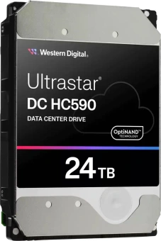 Жесткий диск WD SATA-III 24TB 0F65684 WUH722624ALE6L4 Ultrastar DC HC590 4KN (7200rpm) 512Mb 3.5" - купить недорого с доставкой в интернет-магазине