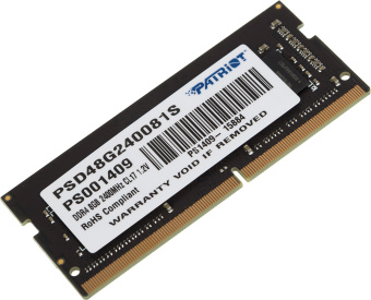 Память DDR4 8GB 2400MHz Patriot PSD48G240081S RTL PC4-19200 CL17 SO-DIMM 260-pin 1.2В single rank Ret - купить недорого с доставкой в интернет-магазине