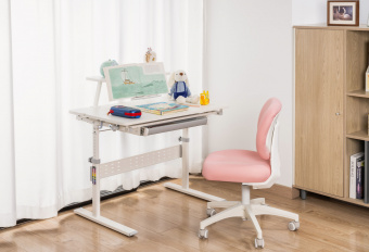 Кресло детское Cactus CS-CHR-3594PK розовый крестов. пластик белый - купить недорого с доставкой в интернет-магазине