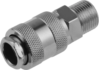 Переходник для пневмоинструмента Зубр 64911-3/8 серый - купить недорого с доставкой в интернет-магазине