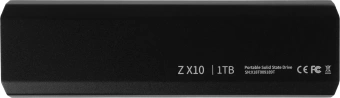 Накопитель SSD Netac USB-C 1TB NT01ZX10-001T-32BK ZX10 черный - купить недорого с доставкой в интернет-магазине