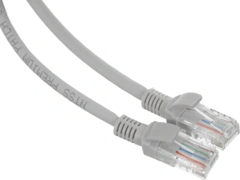 Патч-корд NTSS NTSS-PC-UTP-RJ45-5e-3.0-LSZH-GY UTP RJ-45 вил.-вилка RJ-45 кат.5E 3м серый LSZH 26AWG - купить недорого с доставкой в интернет-магазине