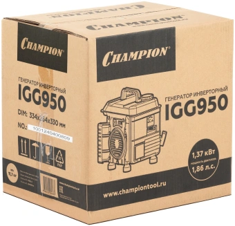 Генератор Champion PNIGG950 0.9кВт - купить недорого с доставкой в интернет-магазине