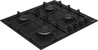 Газовая варочная поверхность Hotpoint HGMT 642 BL черный - купить недорого с доставкой в интернет-магазине