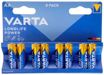 Батарея Varta Longlife power High Energy Alkaline LR6 AA (8шт) блистер - купить недорого с доставкой в интернет-магазине