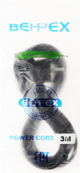 Кабель IEC C5 (3-pin) Евровилка 3м - купить недорого с доставкой в интернет-магазине