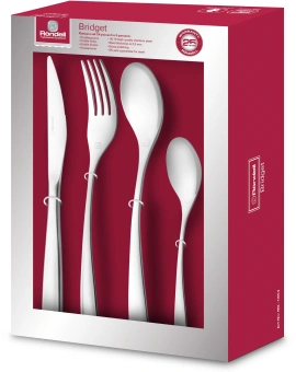 Набор столовых приборов Rondell Bridget RD-1854 набор из 24предм. стальной - цена, купить или заказать с доставкой в интернет-магазине Набор столовых приборов Rondell Bridget RD-1854 набор из 24предм. стальной - купить недорого с доставкой в интернет-магазине