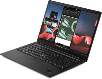 Ноутбук Lenovo ThinkPad X1 Carbon G11 Core i5 1335U 16Gb SSD512Gb Intel Iris Xe graphics 14" IPS WUXGA (1920x1200) Windows 11 Professional black WiFi BT Cam (21HNA09MCD) - купить недорого с доставкой в интернет-магазине