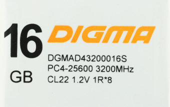 Память DDR4 16GB 3200MHz Digma DGMAD43200016S RTL PC4-25600 CL22 DIMM 288-pin 1.2В single rank Ret - купить недорого с доставкой в интернет-магазине