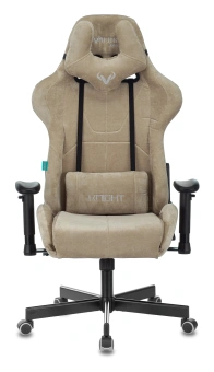 Кресло игровое Zombie VIKING KNIGHT Fabric песочный Light-21 с подголов. крестов. металл - купить недорого с доставкой в интернет-магазине