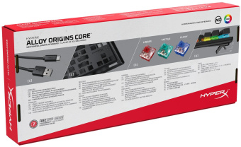 Клавиатура HyperX Alloy Origins Core механическая черный USB for gamer LED (4P5P3AA#ABA) - купить недорого с доставкой в интернет-магазине