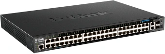 Коммутатор D-Link DGS-1520-52MP/A2A (L3) 48x1Гбит/с 2x10Гбит/с 4x2.5Гбит/с 2SFP+ 48PoE+ 370W управляемый - купить недорого с доставкой в интернет-магазине
