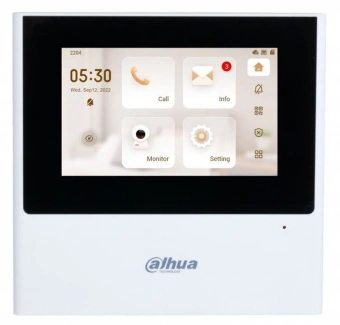 Видеодомофон Dahua DHI-VTH2611L-WP черный - купить недорого с доставкой в интернет-магазине