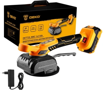 Виброприсоска Deko Master DKTT20 электрический желтый (085-1132) - купить недорого с доставкой в интернет-магазине