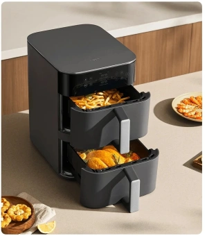 Аэрогриль Xiaomi Air Fryer MAF-DS1201 12л 2800Вт черный (BHR0883EU) - купить недорого с доставкой в интернет-магазине