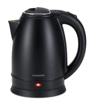Чайник электрический Starwind SKS2051 1.8л. 1800Вт черный корпус: металл/пластик - купить недорого с доставкой в интернет-магазине