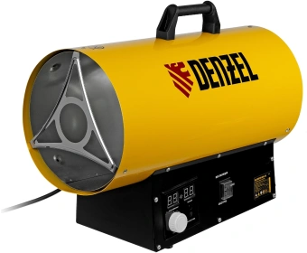 Тепловая пушка газовая Denzel GHG-15i 15000Вт желтый/черный - купить недорого с доставкой в интернет-магазине