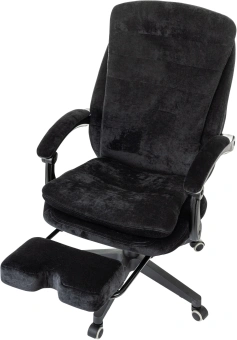 Кресло руководителя Бюрократ T-9950MSG-F Fabric черный Light-20 крестов. пластик подст.для ног - купить недорого с доставкой в интернет-магазине