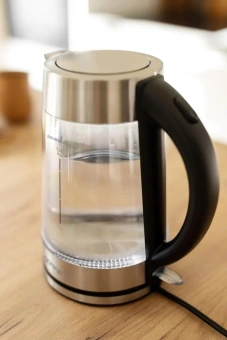 Чайник электрический Gorenje K17GDWII 1.7л. 2200Вт черный корпус: стекло/металл/пластик - купить недорого с доставкой в интернет-магазине