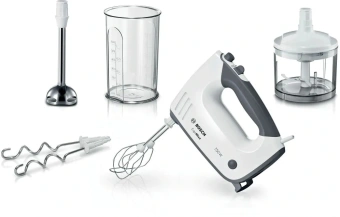 Миксер ручной Bosch MFQ37480 750Вт белый/серый - купить недорого с доставкой в интернет-магазине