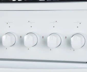 Плита Газовая Flama RG 2401 W белый (металлическая крышка) реш.сталь - купить недорого с доставкой в интернет-магазине