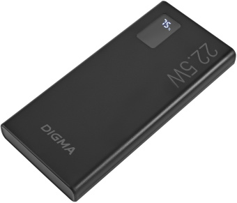 Мобильный аккумулятор Digma DGPF10A 10000mAh QC3.0/PD3.0 22.5W 3A 2xUSB-A/USB-C черный (DGPF10A22PBK) - купить недорого с доставкой в интернет-магазине