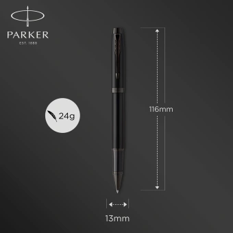 Ручка роллер Parker IM Achromatic T317 (CW2127743) Matt Black F черн. черн. подар.кор. - купить недорого с доставкой в интернет-магазине