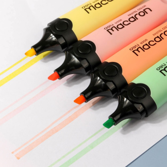 Набор текстовыделителей Deli EU356-MT Macaron скошенный пиш. наконечник 4цв. - купить недорого с доставкой в интернет-магазине