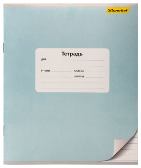 Тетрадь Silwerhof 721477-11 12л. лин. A5 203х164 Монохром мел.карт. вод.лак скрепка - купить недорого с доставкой в интернет-магазине