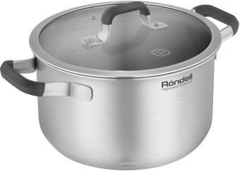 Кастрюля Rondell Stolz RDS-1752 2.3л. d=18см (с крышкой) стальной - купить недорого с доставкой в интернет-магазине