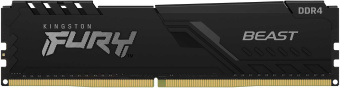 Память DDR4 16GB 3600MHz Kingston KF436C18BB/16 Fury Beast Black RTL Gaming PC4-28800 CL18 DIMM 288-pin 1.35В single rank с радиатором Ret - купить недорого с доставкой в интернет-магазине