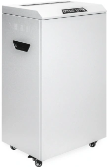 Шредер Heleos УО90-5 белый/черный (секр.P-5) перекрестный 21лист. 90лтр. скрепки скобы пл.карты CD - купить недорого с доставкой в интернет-магазине