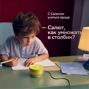 Умная колонка Sber Boom Mini 2 SBDV-00250A Салют черный 5W Mono BT/Wi-Fi - купить недорого с доставкой в интернет-магазине