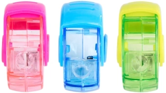 Точилка для карандашей ручная Deli E0554 1 отверстие пластик ассорти европодвес - купить недорого с доставкой в интернет-магазине