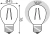 Лампа филам. Gauss Filament 13Вт цок.:E27 шар 220B св.свеч.бел.теп. (упак.:10шт) (105802113) - купить недорого с доставкой в интернет-магазине