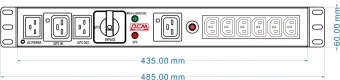 Байпас Powercom MBS1607-1C19-6C13 - купить недорого с доставкой в интернет-магазине