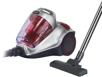 Пылесос Hyundai HYV-C4570 2400Вт серебристый/красный - купить недорого с доставкой в интернет-магазине
