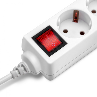 Сетевой удлинитель Buro BU-PS3.1/W 1.5м (3 розетки) белый (пакет ПЭ) - купить недорого с доставкой в интернет-магазине
