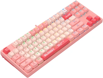 Клавиатура A4Tech S87 Energy механическая розовый USB for gamer LED (S87 USB ENERGY PINK) кабель 1.8м - купить недорого с доставкой в интернет-магазине