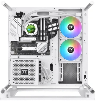 Система водяного охлаждения Thermaltake TH280 V2 Ultra Snow ARGB Soc-AM5/AM4/1151/1200/1700 белый 4-pin 34.7dB Al+Cu LCD Ret (CL-W406-PL14SW-A) - купить недорого с доставкой в интернет-магазине