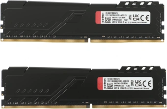 Память DDR4 2x8GB 3600MHz Kingston KF436C17BBK2/16 Fury Beast RTL Gaming PC4-28800 CL17 DIMM 288-pin 1.35В kit single rank с радиатором Ret - купить недорого с доставкой в интернет-магазине
