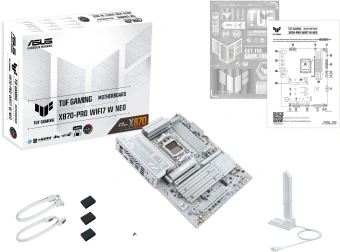 Материнская плата Asus TUF GAMING X870-PRO WIFI7 W NEO Socket AM5 AMD X870 4xDDR5 ATX AC`97 8ch(7.1) 5Gigabit RAID+HDMI - купить недорого с доставкой в интернет-магазине