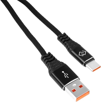 Кабель Digma DG-USBA-С-1M-27W USB (m)-USB Type-C (m) 1м черный - купить недорого с доставкой в интернет-магазине