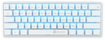 Клавиатура Оклик K763W механическая белый USB беспроводная BT/Radio Multimedia for gamer LED (1920562) - купить недорого с доставкой в интернет-магазине