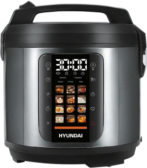 Мультиварка-скороварка Hyundai HYMC-2404 5л 900Вт серебристый/черный - купить недорого с доставкой в интернет-магазине