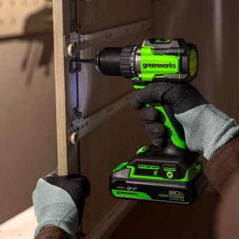 Дрель-шуруповерт Greenworks DD560 аккум. патрон:быстрозажимной (3708407CUA) - купить недорого с доставкой в интернет-магазине