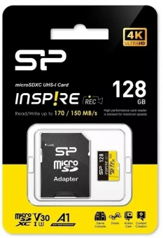 Флеш карта microSDXC 128GB Silicon Power SP128GBSTXLV3V1NSP Elite V30 A1 + adapter - купить недорого с доставкой в интернет-магазине