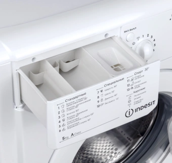 Стиральная машина Indesit IWSC 5105 класс: A загр.фронтальная макс.:5кг белый - купить недорого с доставкой в интернет-магазине